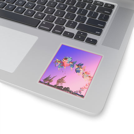 Fairies, Pixies, and Petals in Twilight's Embrace Kiss-Cut Stickers (4 Sizes)