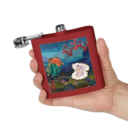 Ocean Pearl Siren Flask – Mystical Mermaid & Marine Enchantment