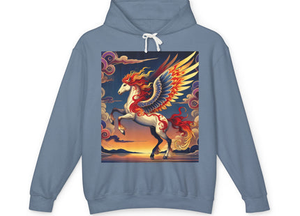 Flame-Winged Horse at Sunset Hoodie