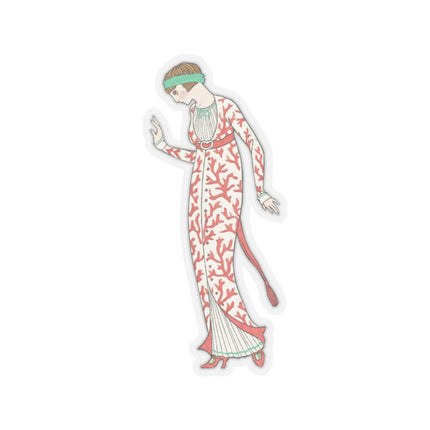 Parisian Costume by George Barbier Kiss-Cut Stickers (4 Sizes)