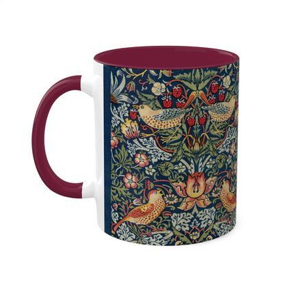Strawberry Thief by William Morris Colorful Mugs, 11oz
