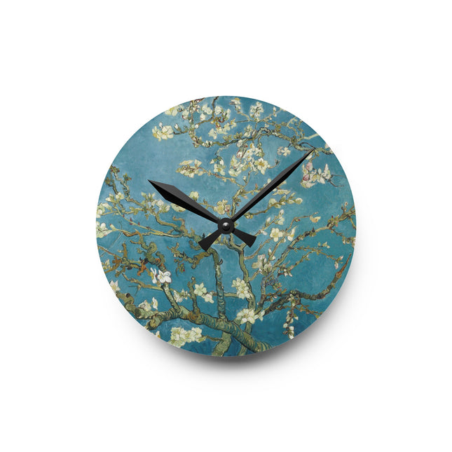 Almond Blossom by Vincent Van Gogh Acrylic Wall Clock, Round and Square