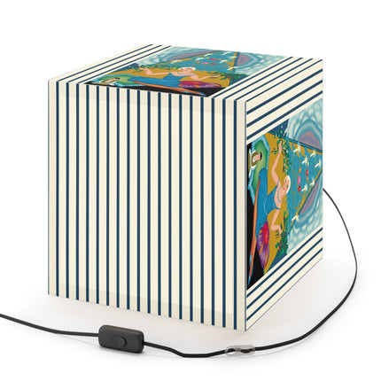 Art Deco Christmas Enchantment Light Cube Lamp