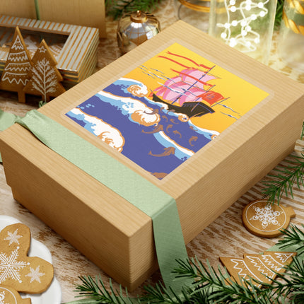 Golden Seas and Whimsical Dreams Kiss-Cut Stickers (4 Sizes)