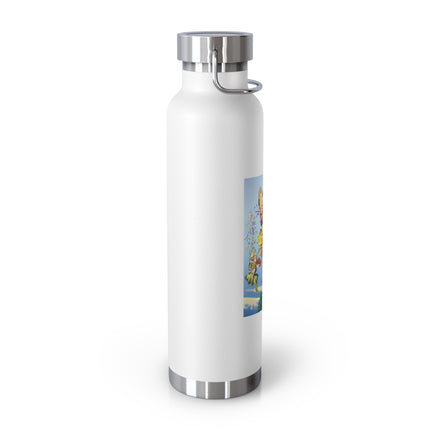 Sunflower Fairies by Margaret Tarrant Copper Vacuum Insulated Bottle, 22 oz