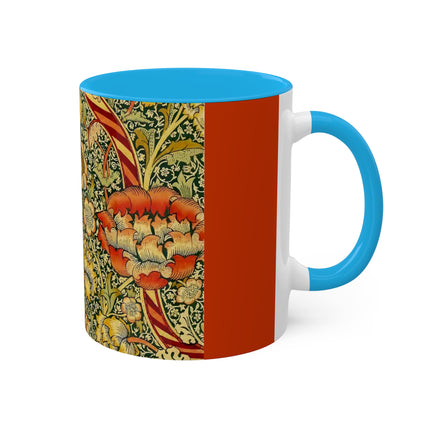Chintz the Wandle Design by William Morris Colorful Mugs, 11oz