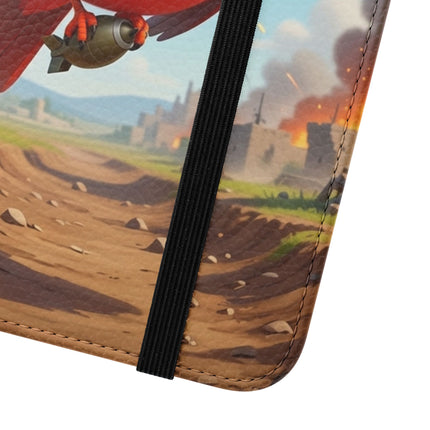 🐦✈️ The Cardinal Dive Bomber Flip Case – Bold Flight & Fearless Adventure