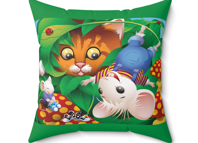 Whimsical Adventure Spun Polyester Square Pillow