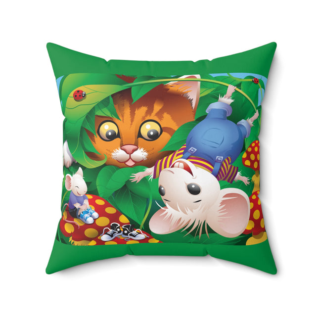 Whimsical Adventure Spun Polyester Square Pillow