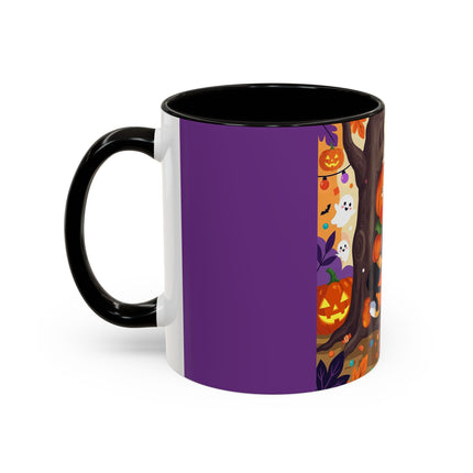 🎃🐈‍⬛ The Pumpkin Child’s Halloween Parade Colorful Mug – Whimsical Storybook Charm