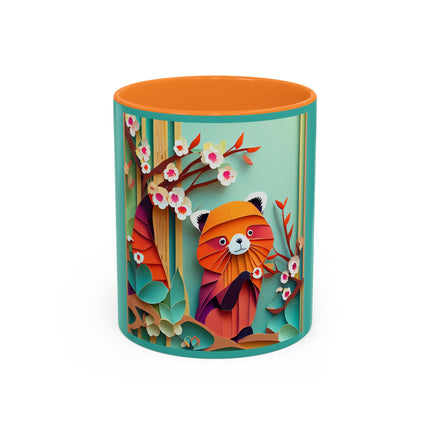 A Playful Red Panda Colorful Mugs (11oz, 15oz)