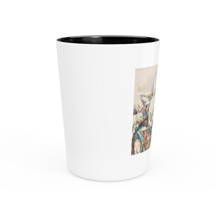 The Three Skulls by Paul Cézanne Ceramic Shot Glass