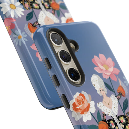 🌸🎀 The Grand Floral Promenade Phone Case – Art Deco Fashion Fantasy