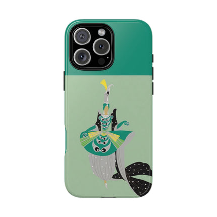 Peacock Dancer Phone Case – Opulent Glamour & Theatrical Elegance