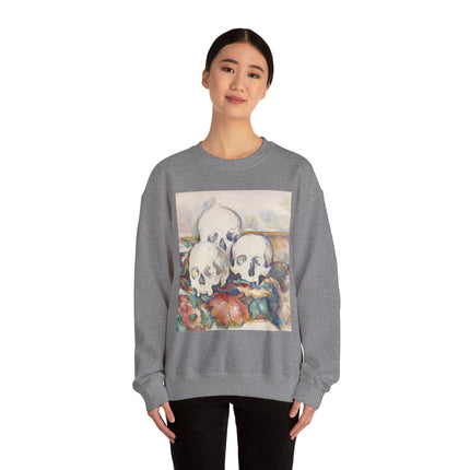 The Three Skulls by Paul Cézanne Unisex Heavy Blend™ Crewneck Sweatshirt