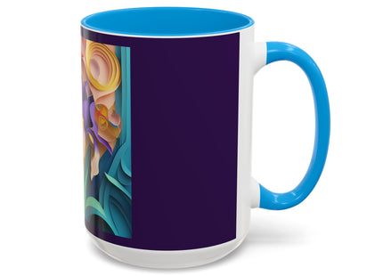 The Elegant Iris Flower Colorful Mugs (11oz, 15oz)