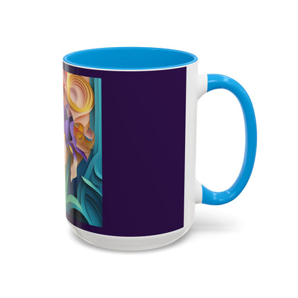 The Elegant Iris Flower Colorful Mugs (11oz, 15oz)