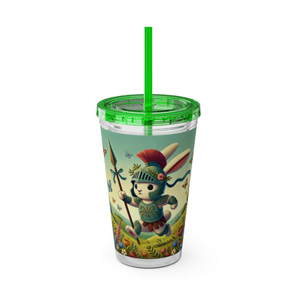 Rabbit Gladiator Sunsplash Tumbler with Straw, 16oz