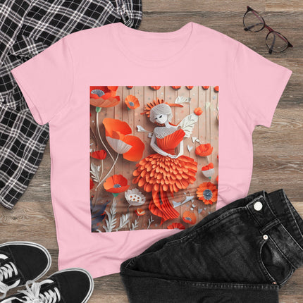 Poppy Fairy Women's Midweight Cotton Tee