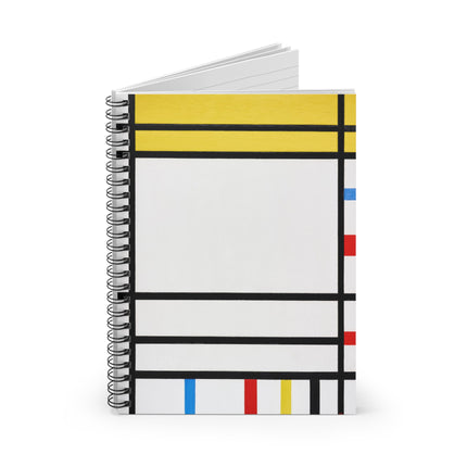 Place de la Concorde by Piet Mondrian Spiral Notebook - Ruled Line