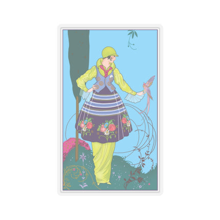 Exquisite Elegance by Umberto Brunelleschi Kiss-Cut Stickers (4 Sizes)