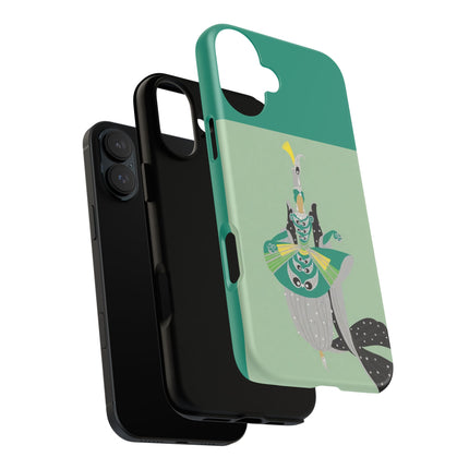 Peacock Dancer Phone Case – Opulent Glamour & Theatrical Elegance