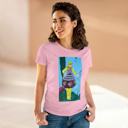 Exquisite Elegance by Umberto Brunelleschi Women's Midweight Cotton Tee