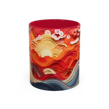 Vibrant Sunrise Sky Colorful Mugs (11oz, 15oz)