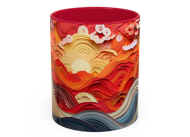 Vibrant Sunrise Sky Colorful Mugs (11oz, 15oz)