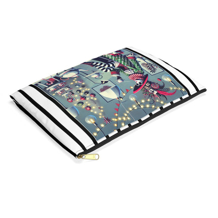 Whimsical Christmas Tea Party Accessory Pouch