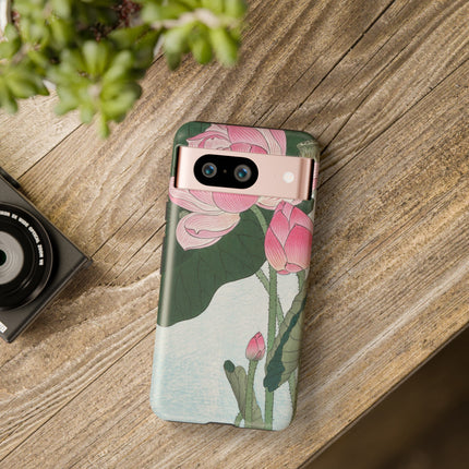 Blooming Lotus Flowers by Ohara Koson Phone Cases