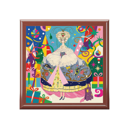 🎀✨ The Christmas Court Of Joy Jewelry Box – Art Deco Holiday Fantasy
