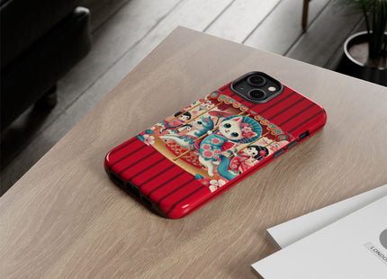 Geisha Kitten's Enchanted Carousel Phone Cases