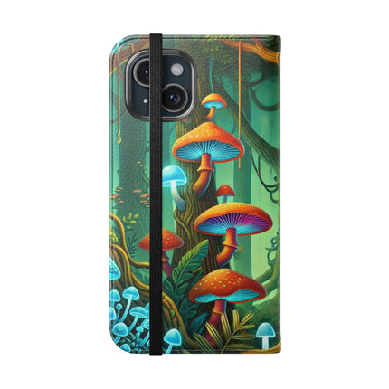 🐅🌿 Silent Stripes Flip Case – Stealth, Grace & Enchanted Forest