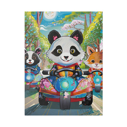 Bumper Car Bonanza Matte Canvas, Stretched, 0.75"