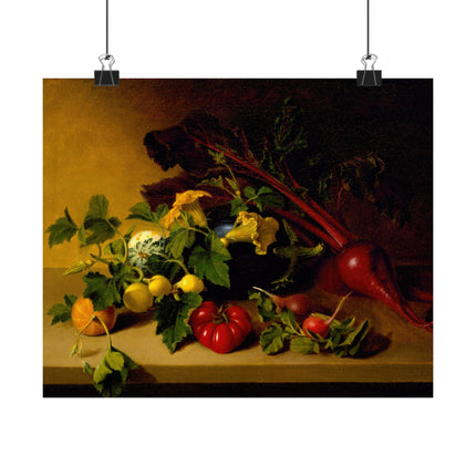 Still Life with Vegetables by James Peale Matte Horizontal Posters