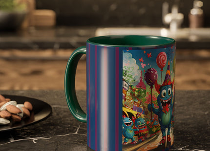 Monster Parade Madness Colorful Mugs (11oz, 15oz)