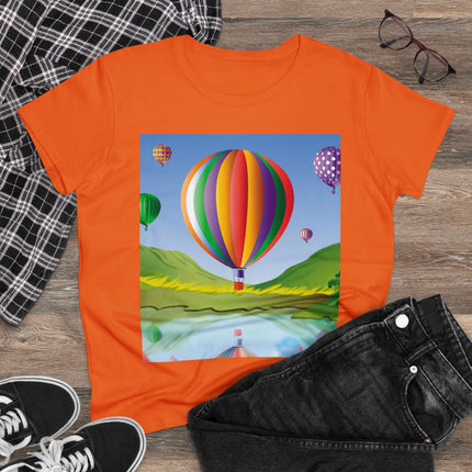 Colorful Heights Women's Midweight Cotton Tee