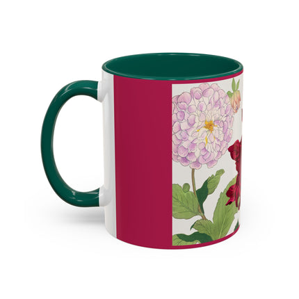 Dahlia Flower by Tanigami Kônan Colorful Mugs (11oz, 15oz)