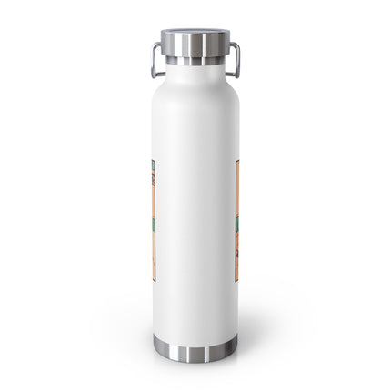 Mischievous Mice on Wheels Copper Vacuum Insulated Bottle, 22 oz