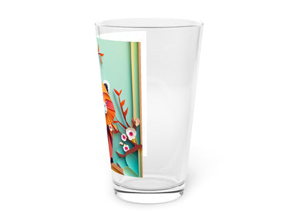 A Playful Red Panda Glass, 16oz