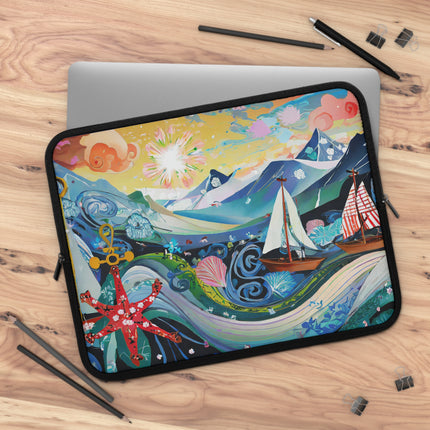 Nautical Patterns Laptop Sleeve