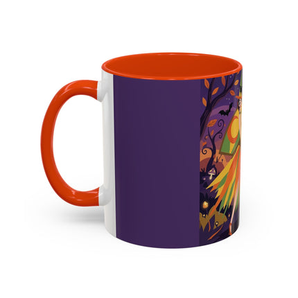 🎃🧙 The Witch Of Jack-O'-Lantern Hollow Colorful Mug – Whimsical Halloween Charm