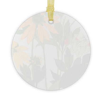 Clerodendrum & Rudbeckia by Tanigami Kônan Glass Ornament