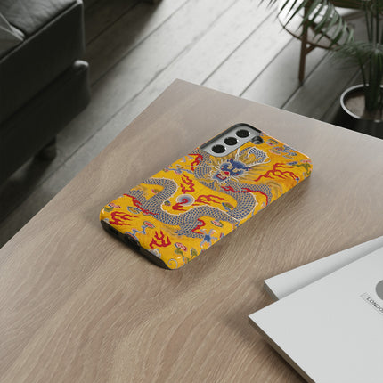 Majestic Dragon Regalia – Imperial 12-Symbol Robe Phone Cases
