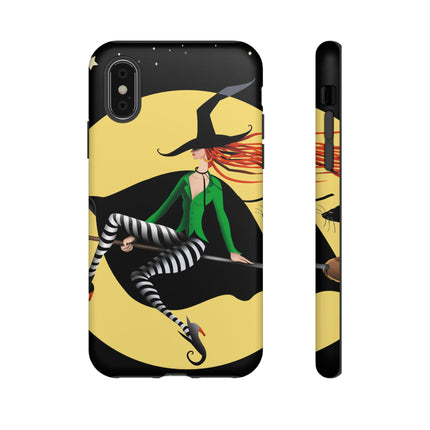 A Witch’s Moonlit Flight Phone Cases