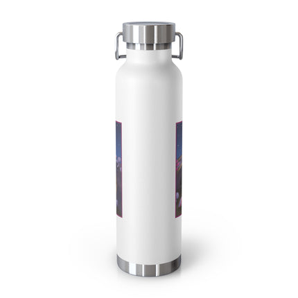 Slumbering Fairy on a Mushroom Copper Vacuum Insulated Bottle, 22oz