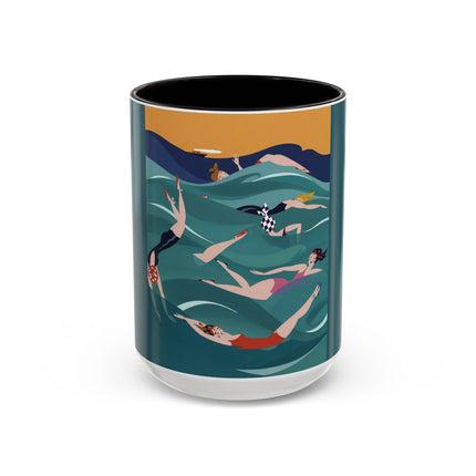 Summer Splash Colorful Mugs – Retro Beach Joy & Carefree Summer Vibes