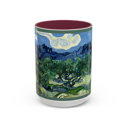 Olive Trees by Vincent Van Gogh Colorful Mugs (11oz, 15oz)