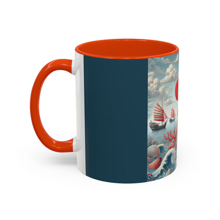 Ladies by the Quiet Sea Colorful Mugs (11oz, 15oz)